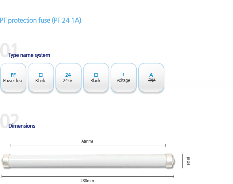 PT protection fuse (PF 24 1A)