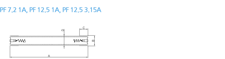 PT protection fuse (PF 25P 1B)